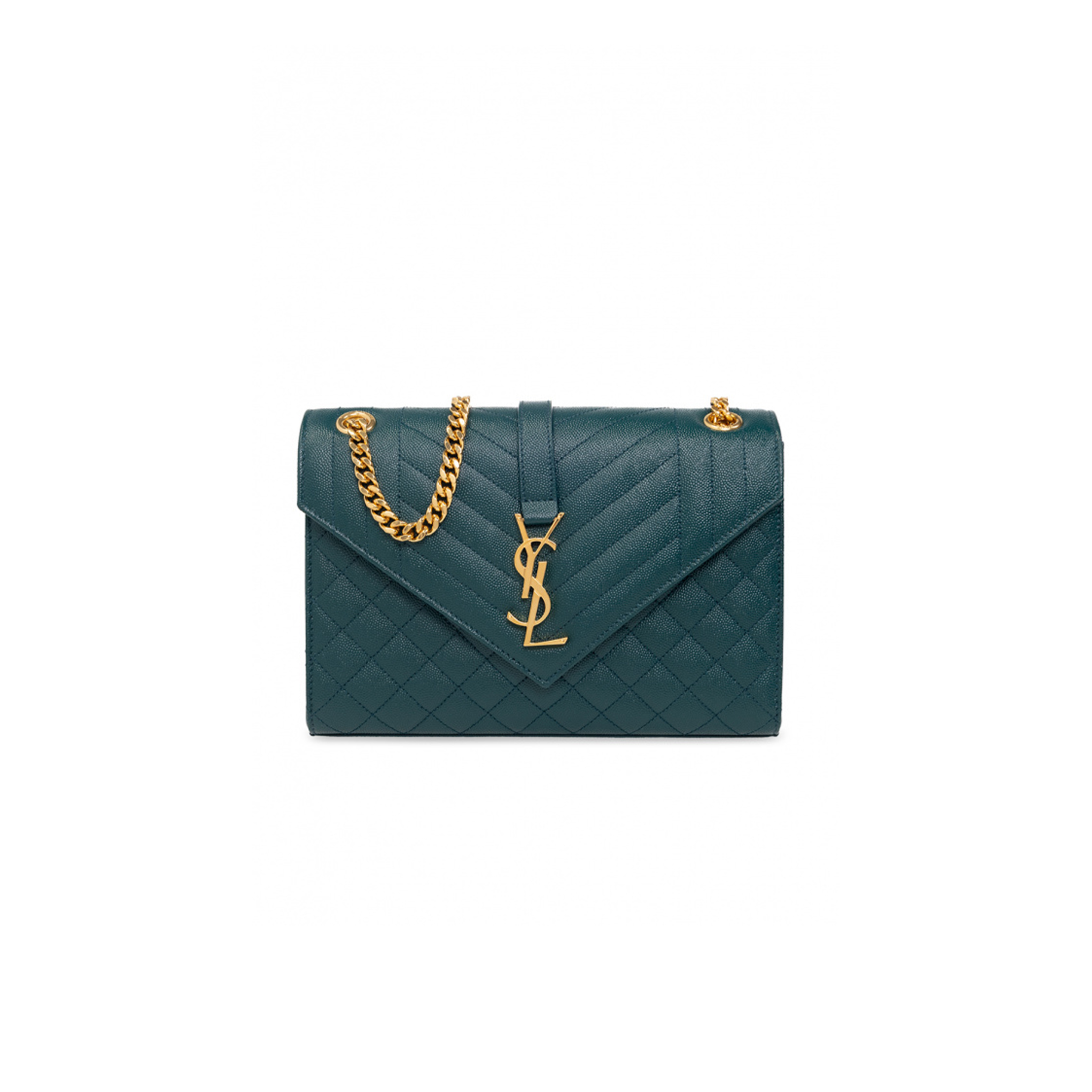 Y*L envelope medium shoulder bag green 600185bow914417 (24*17.5*6cm)